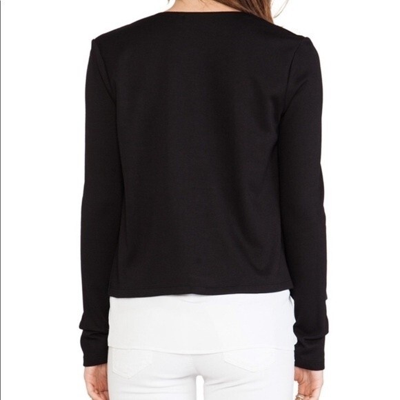 Velvet by Graham & Spencer Ponte and Faux Leather Jacket S NWOT - Picture 5 of 14